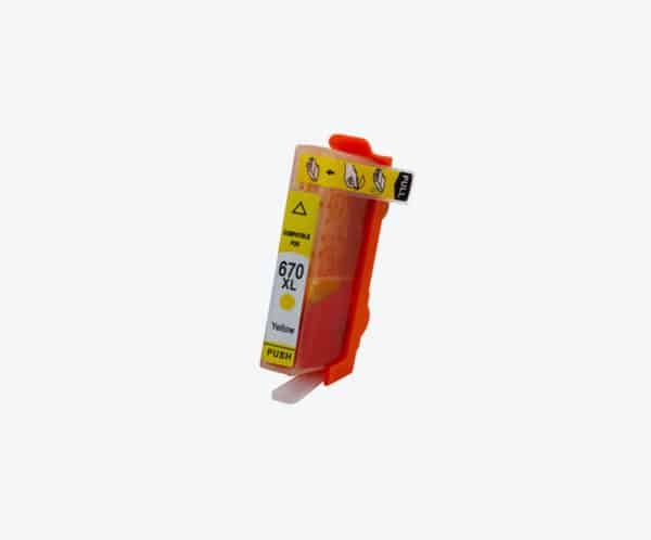 Cartucho Compatible 670XL (CZ120AL) Yellow 15ml