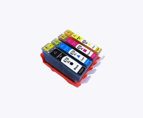 Combo Cartuchos Compatibles 670XL x4 Colores